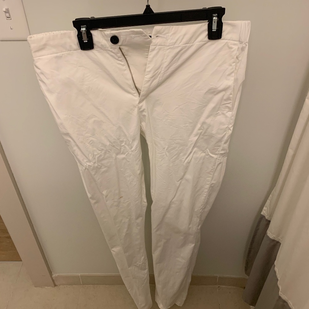 Mens Thoery Pants (white) slim fit